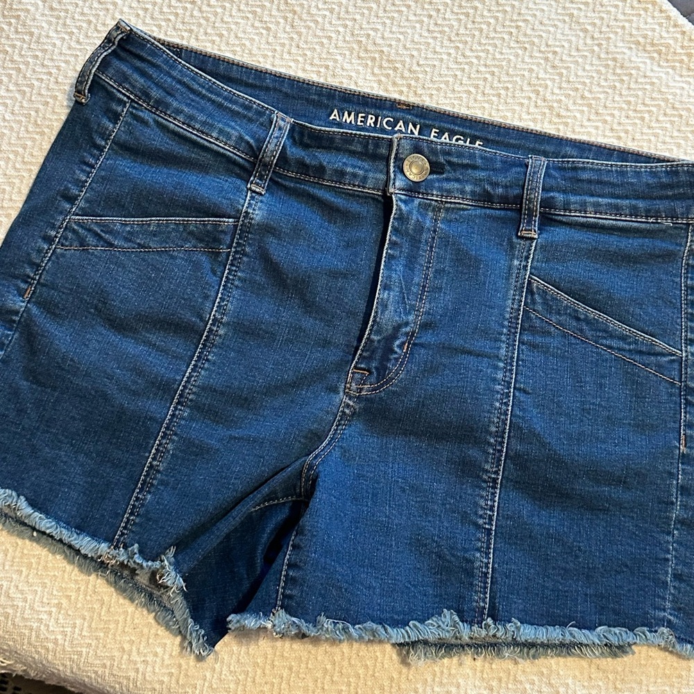 American Eagle Outfitters Dark Blue Jean Shorts